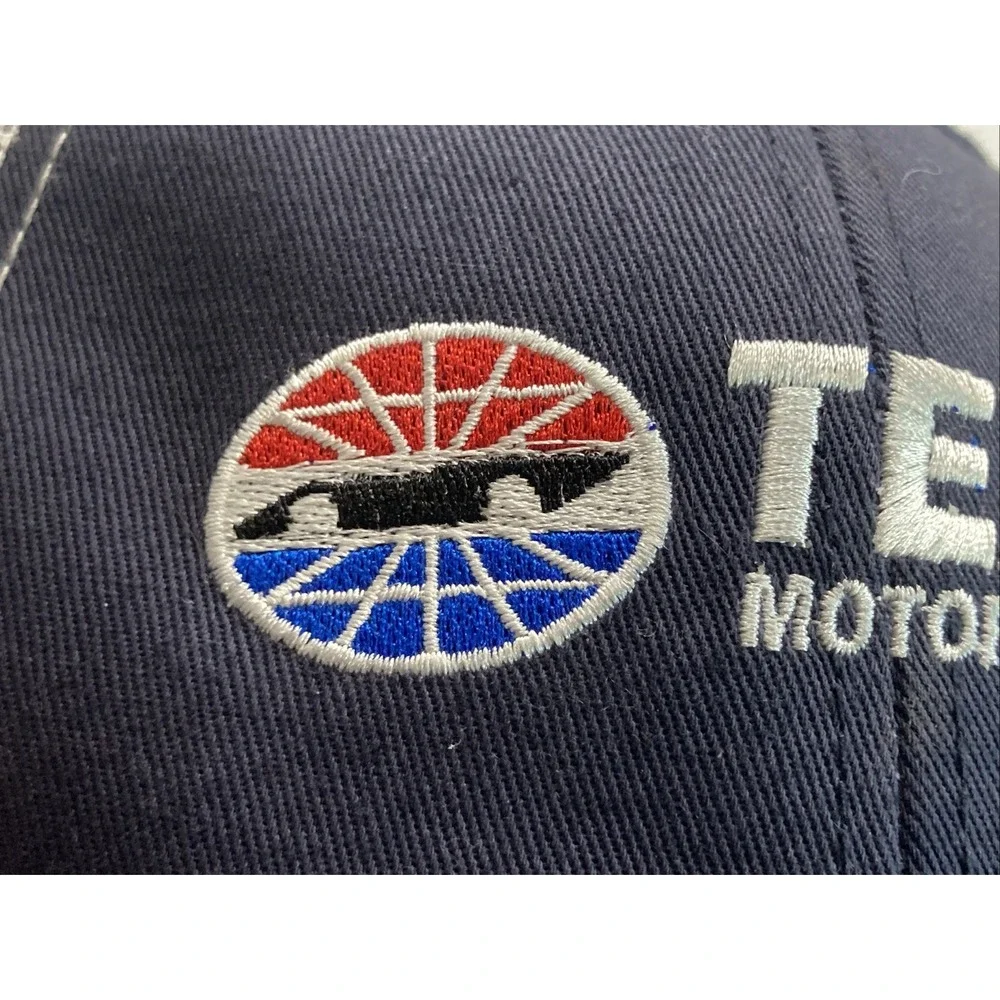 Texas Motor Speedway Navy Mesh Hat Cap w/Airplane Fighter Jet Aviation Lapel Pin